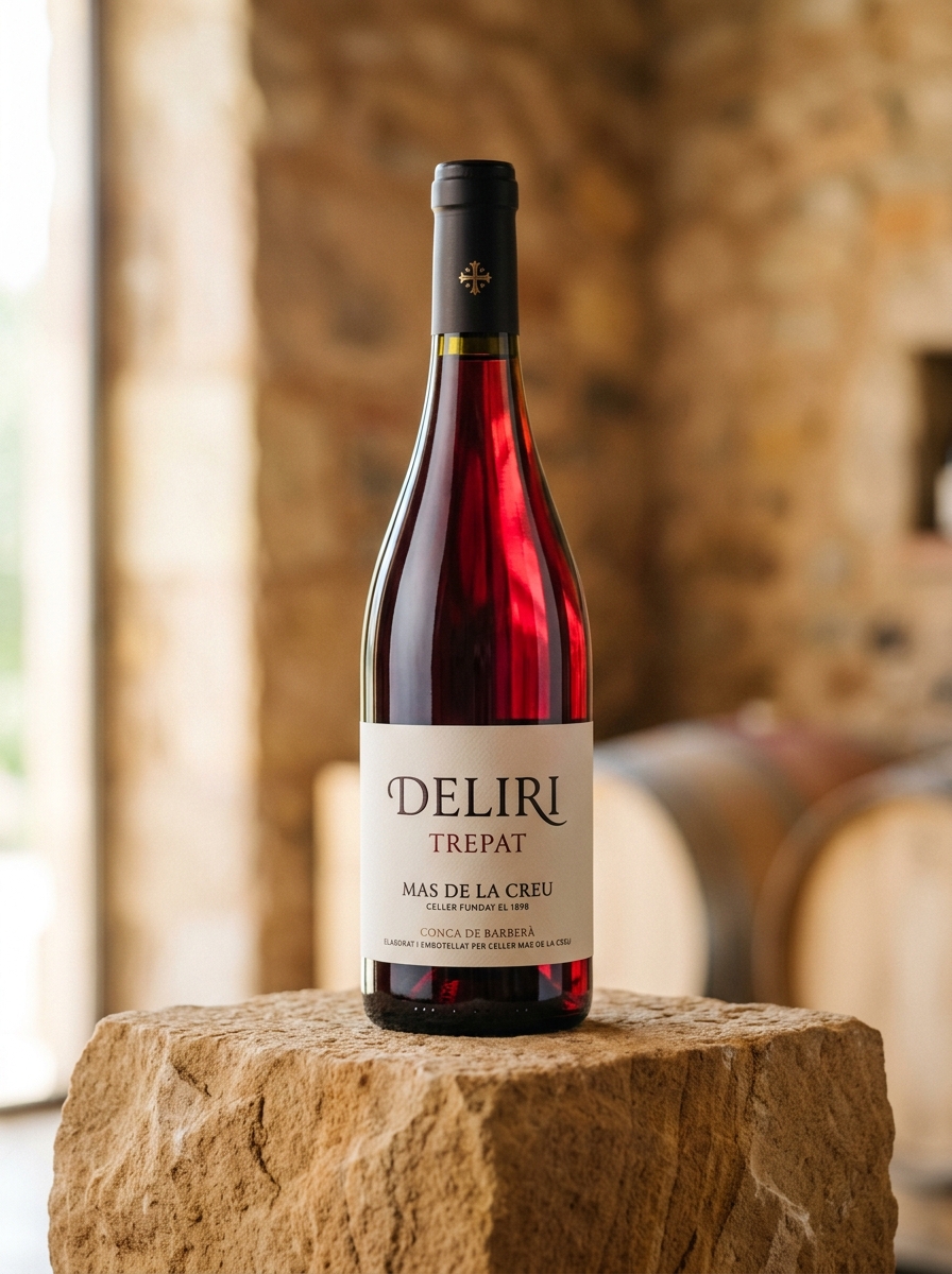 Ampolla de Deliri Trepat Negre Vinya Vella Celler Mas de la Creu DO Conca de Barberà