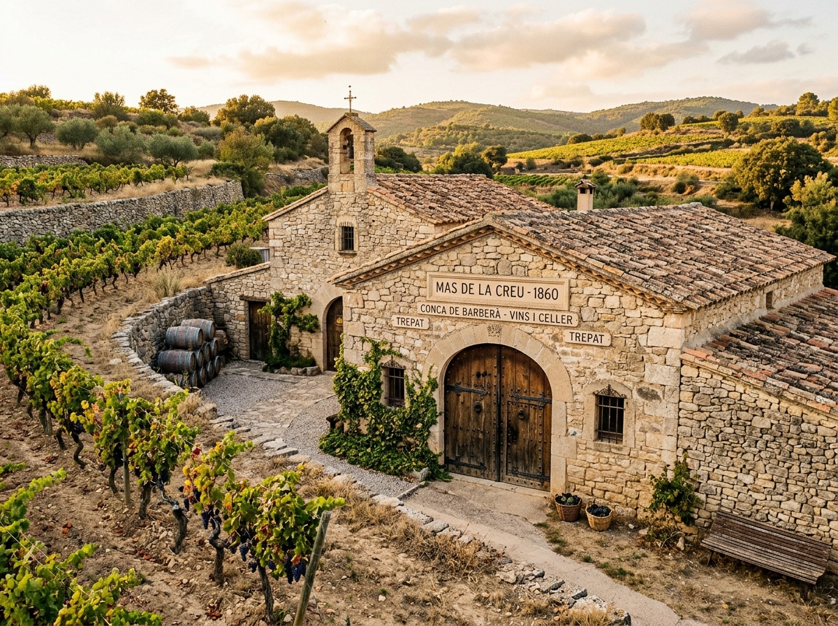 Instal·lacions i vinyes de Celler Mas de la Creu a L'Espluga de Francolí