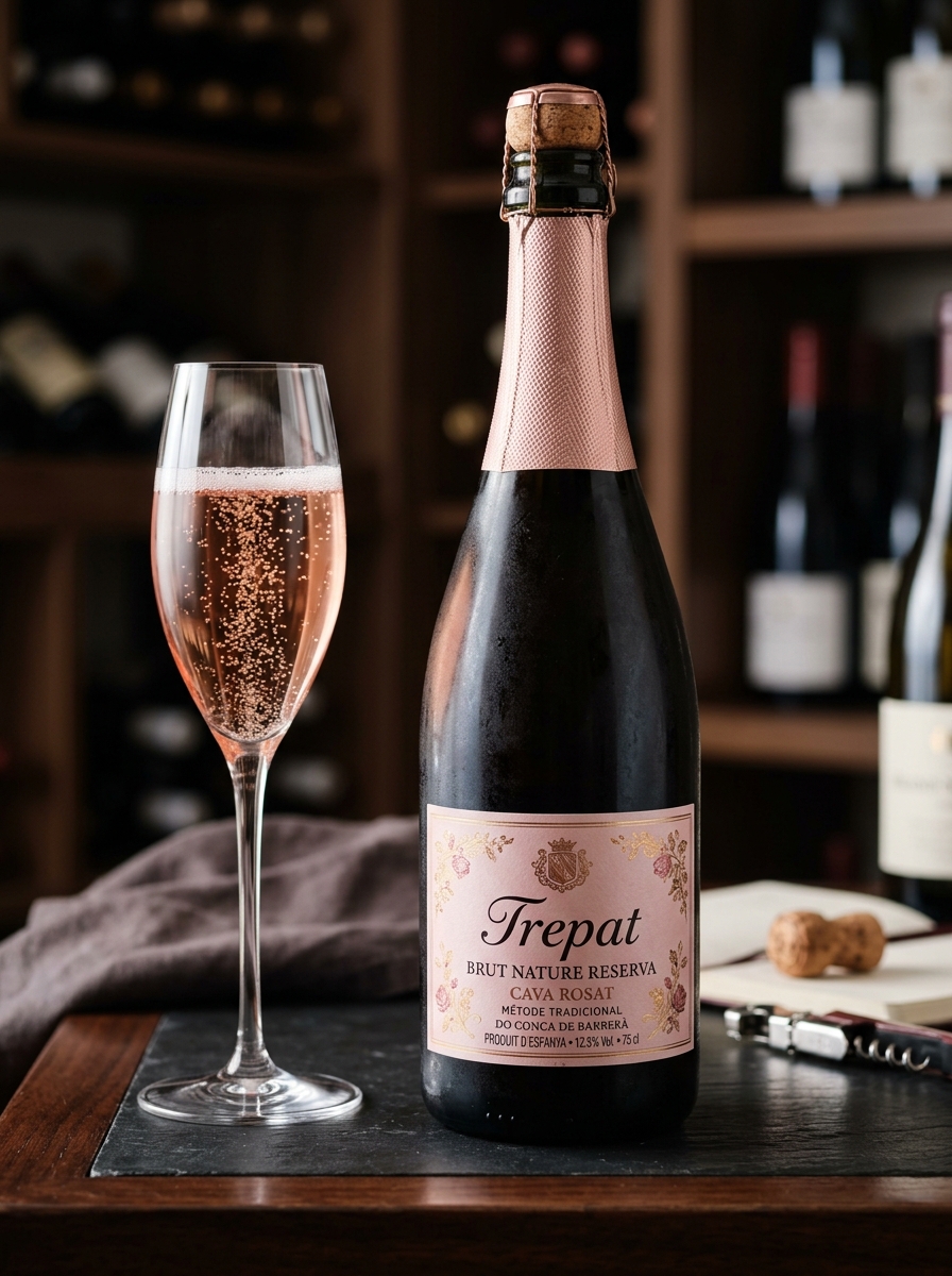 Ampolla de Mas de la Creu Cava Trepat Rosé Brut