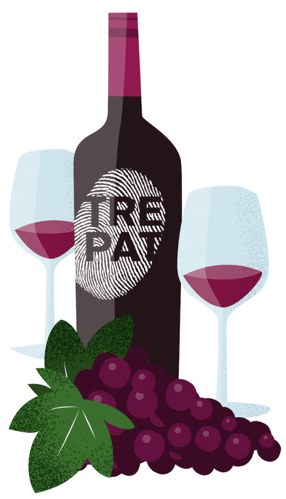 Botella de vi Trepat autòcton català